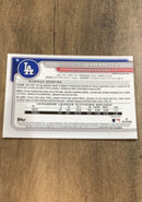 Yoshinobu Yamamoto 2024 Bowman Chrome trading card Bowman