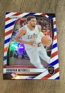 Donovan Mitchell 2024-25 Panini Prizm - Prizms Red White and Blue 155 trading card image front