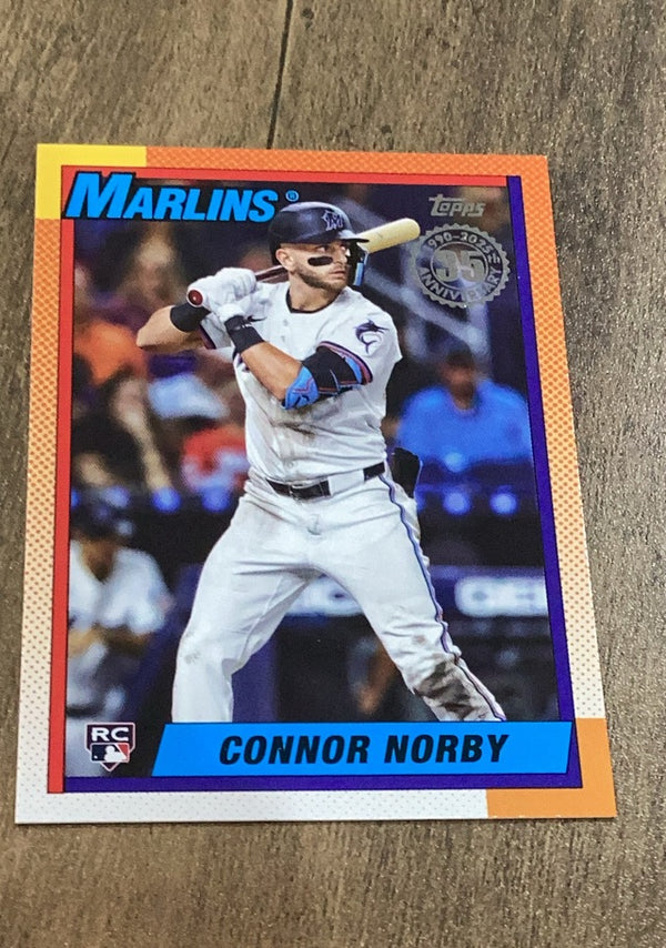 Connor Norby 2025 Topps - 1990 Topps Baseball 35th Anniversary T90-33 trading card image front