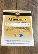 Aaron Nola 2016 Donruss Optic - Holo 37 trading card image rear