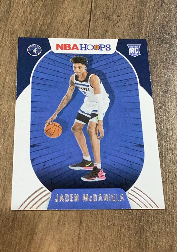 Jaden McDaniels 2020-21 Hoops 245 trading card image front