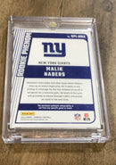 Malik Nabers 2024 Donruss Rookie Phenom Jerseys RPJ-MNA trading card image rear