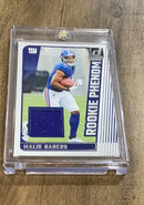 Malik Nabers 2024 Donruss Rookie Phenom Jerseys RPJ-MNA trading card image front