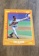 Tom Glavine 1988 Score trading card Score