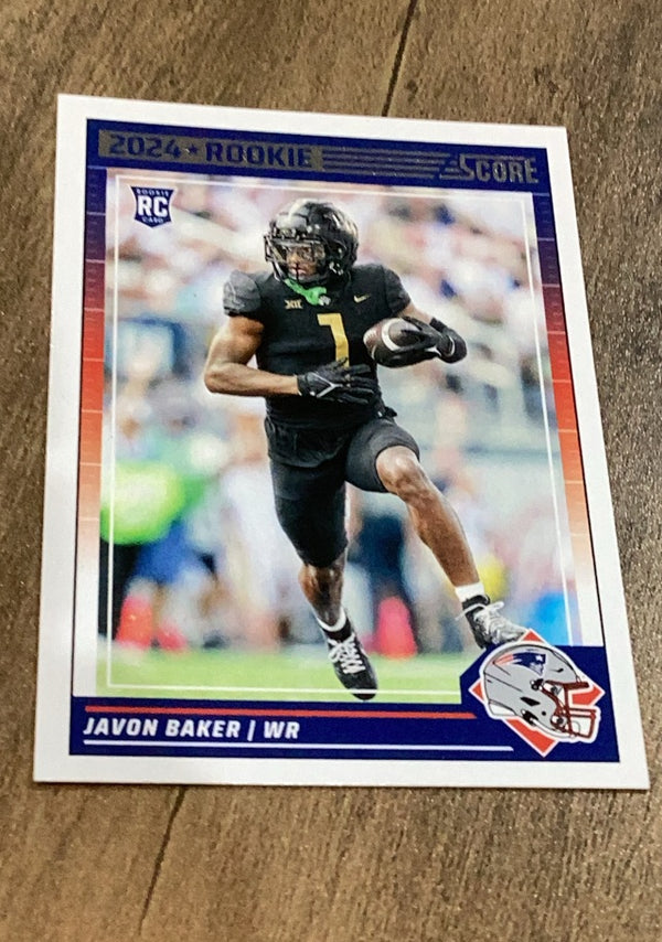 Javon Baker 2024 Score trading card Score