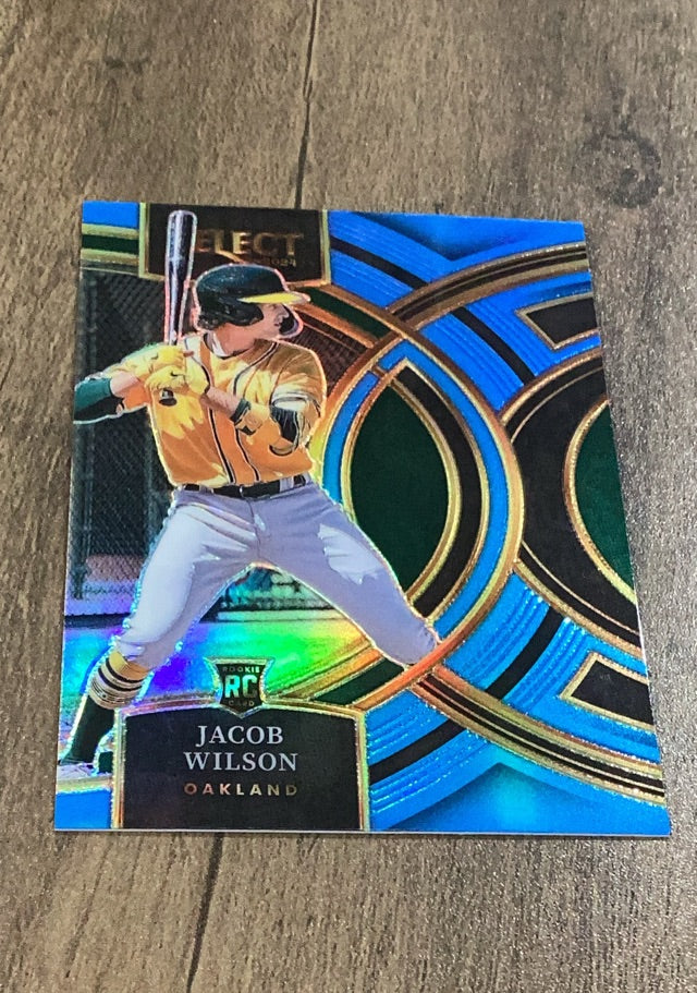 Jacob Wilson 2024 Panini Select - Blue Prizms trading card Prizm