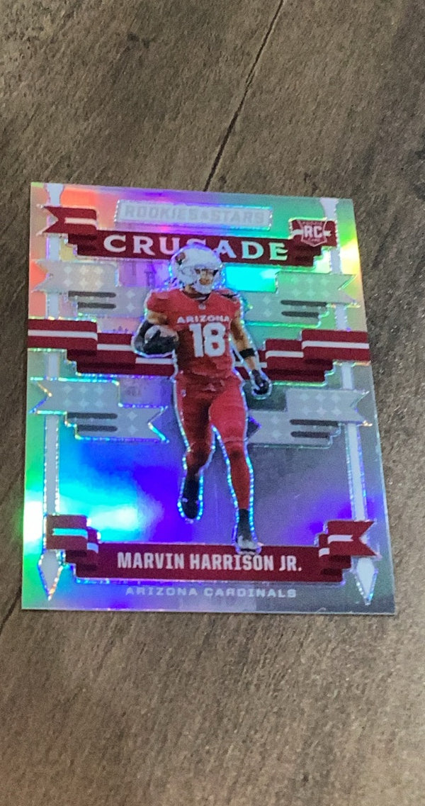 Marvin Harrison Jr. Panini 2024 Panini Rookies & Stars - Crusade Silver trading card Panini