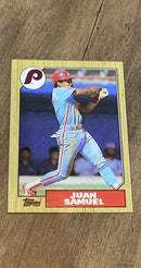 Juan Samuel Topps 1987 Topps trading card Topps