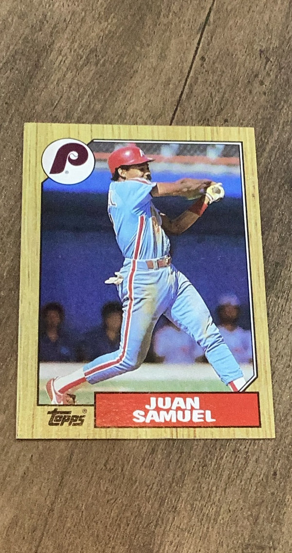 Juan Samuel Topps 1987 Topps trading card Topps