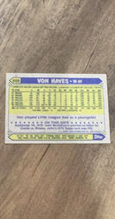 Von Hayes Topps 1987 Topps trading card Topps