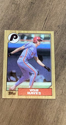 Von Hayes Topps 1987 Topps trading card Topps