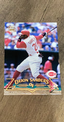 Deion Sanders   1998 Pacific trading card  