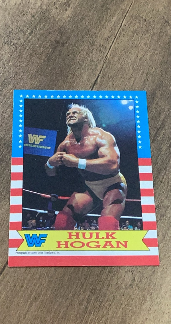 Hulk Hogan 1987 Topps 1987 Topps WWF trading card Topps