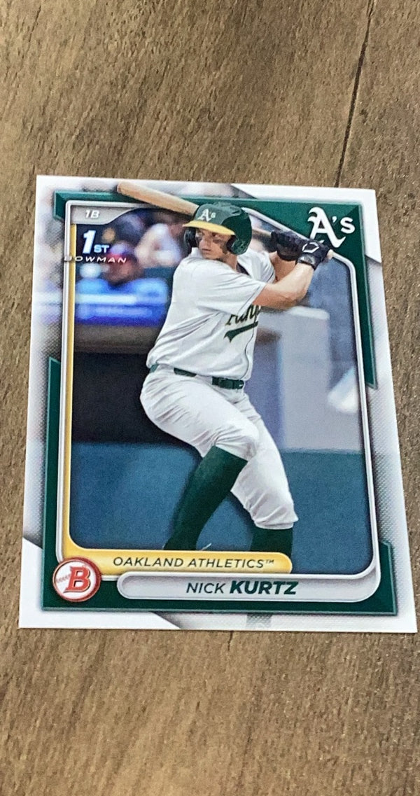 Nick Kurtz Bowman 2024 Bowman Draft trading card Bowman