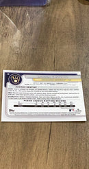 Jackson Chourio 2024 Bowman Chrome RC Trading Card