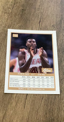 Glen Rice 1990 SkyBox 150 trading card image rear