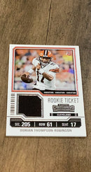 Dorian Thompson-Robinson 2023 Panini Contenders Rookie Ticket Swatches Variations trading card image front
