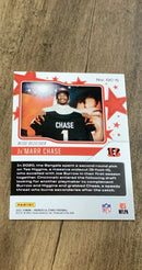 Ja'Marr Chase 2021 Panini Rookies & Stars Draft Class trading card back