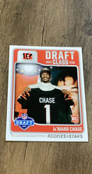 Ja'Marr Chase 2021 Panini Rookies & Stars Draft Class trading card