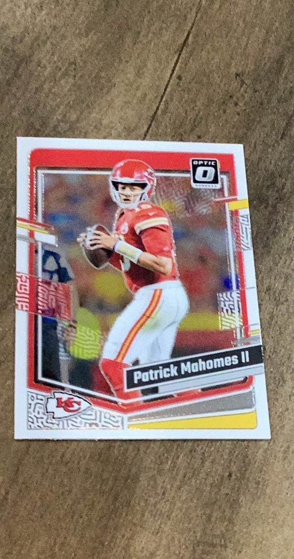 Patrick Mahomes II 2023 Panini 2023 Donruss Optic trading card Panini