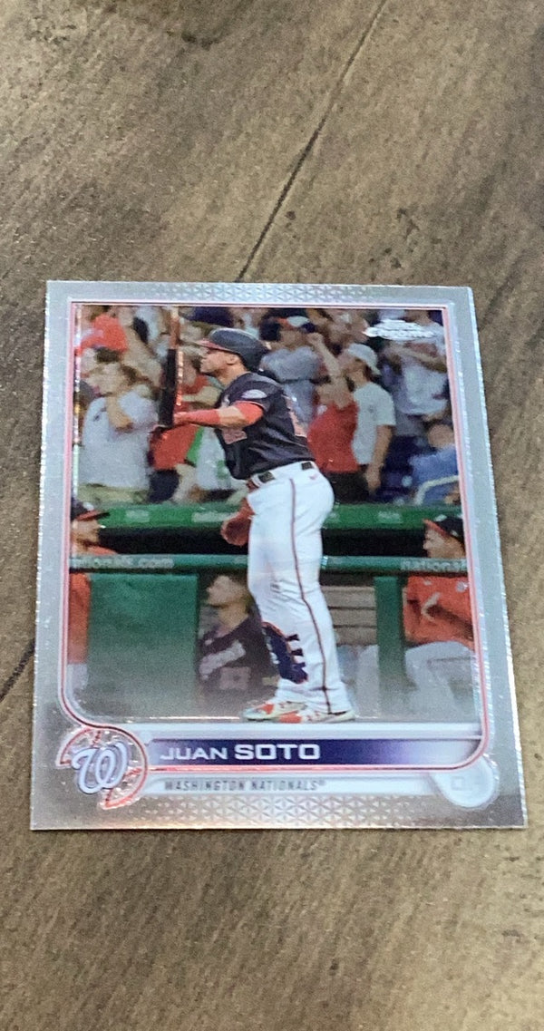 Juan Soto 2022 Topps 2022 Topps Chrome trading card Topps