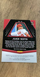 Juan Soto 2018 Panini 2018 Panini Chronicles - Prizm trading card Panini
