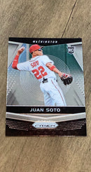Juan Soto 2018 Panini 2018 Panini Chronicles - Prizm trading card Panini