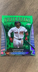 Ceddanne Rafaela 2024 Topps 2024 Topps Chrome - Youthquake Green Refractors trading card Topps