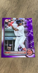 Ceddanne Rafaela 2022 Bowman 2022 Bowman Draft - Purple trading card Bowman