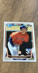 George Springer 2014 Bowman Chrome trading card Bowman