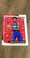 Shai Gilgeous-Alexander 2018-19 Panini Hoops Winter trading card Panini