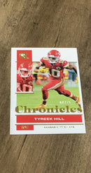 Tyreek Hill 2021 Panini Chronicles - Gold trading card Panini