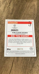 Jean-Claude Ntenda 2020 Topps 2020-21 Merlin Chrome UEFA Champions League - Aqua Speckle trading card back