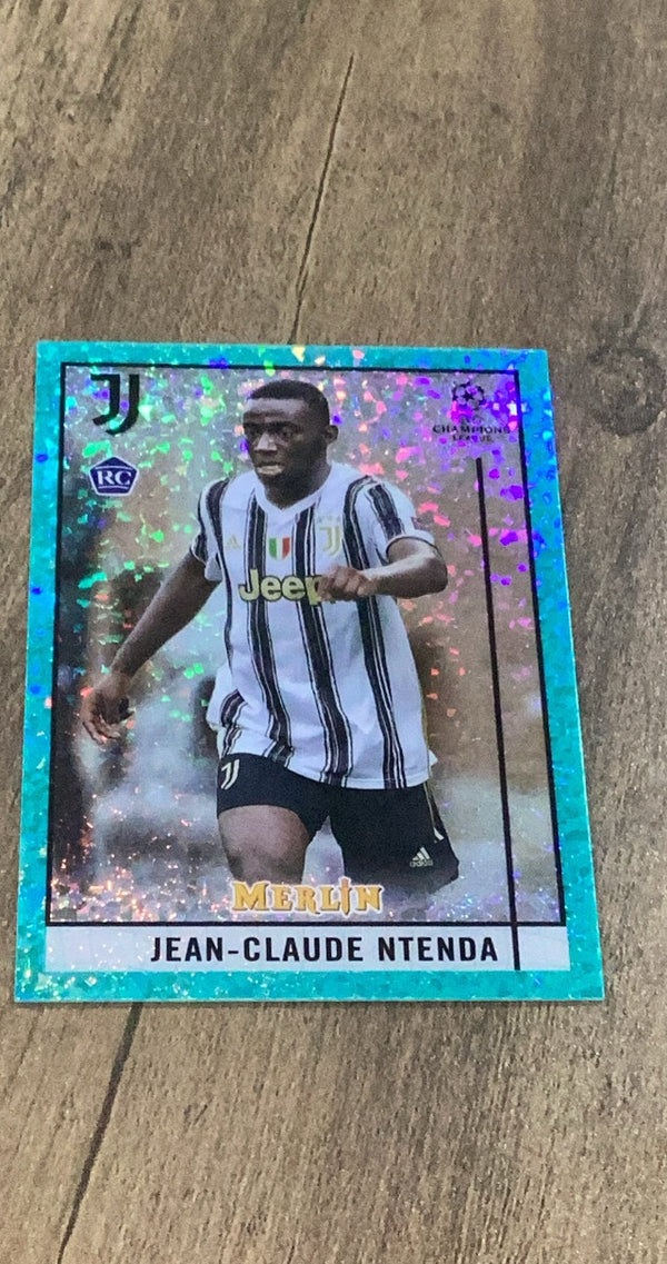 Jean-Claude Ntenda 2020 Topps 2020-21 Merlin Chrome UEFA Champions League - Aqua Speckle trading card