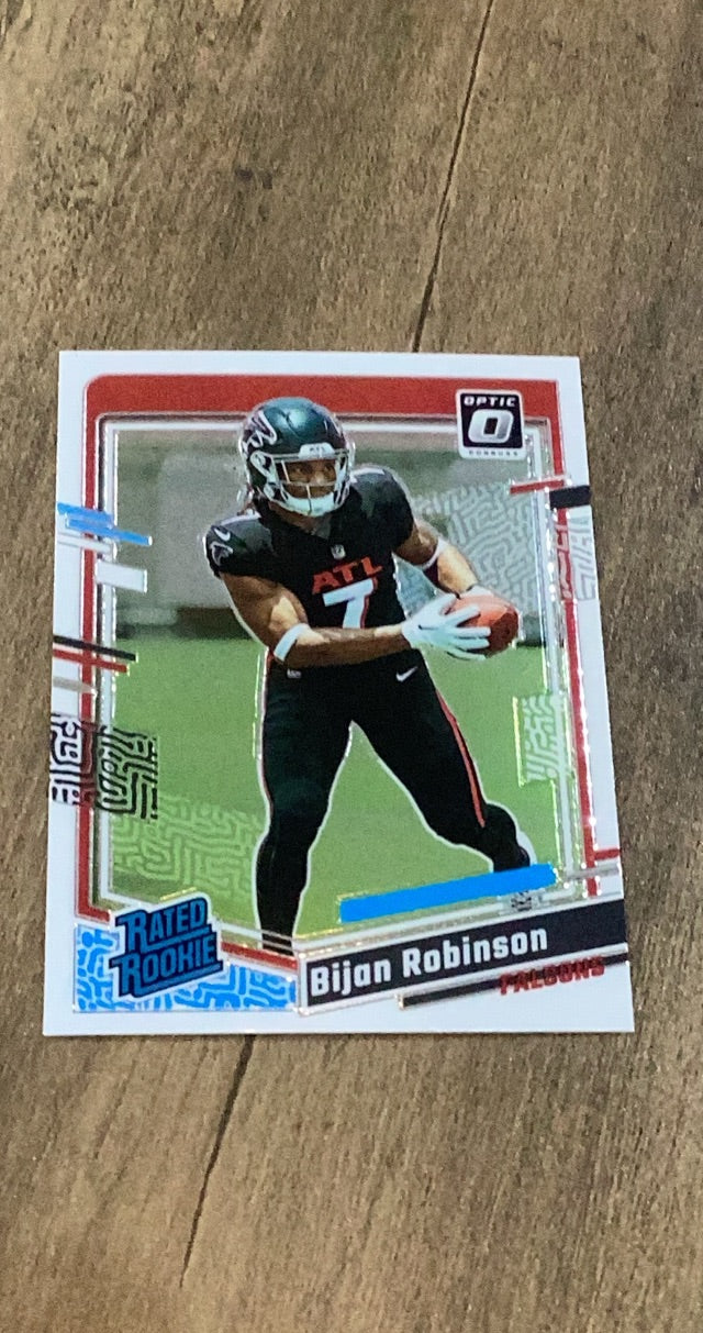 Bijan Robinson 2023 Optic 2023 Donruss Optic trading card