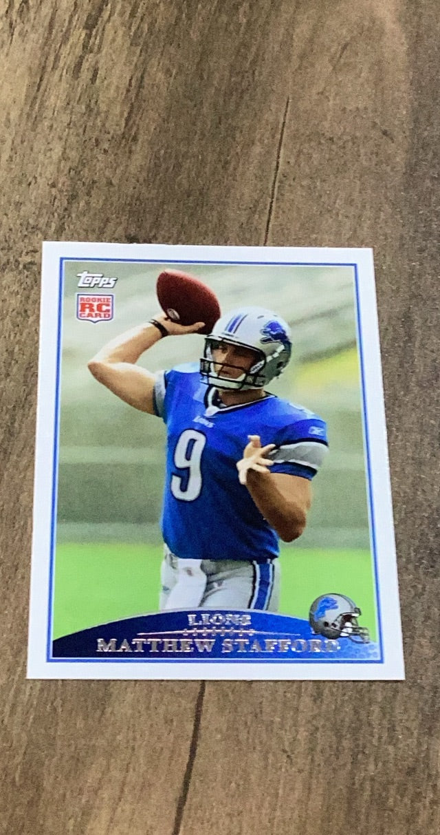 Matthew Stafford 2009 Topps 2009 Topps trading card back
