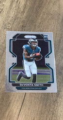 DeVonta Smith 2021 Prizm 2021 Panini Prizm trading card back