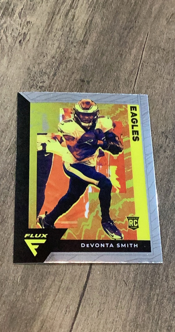 DeVonta Smith 2021 Panini 2021 Panini Chronicles - Flux Rookies trading card back
