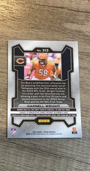 Darnell Wright 2023 Panini Prizm trading card image rear