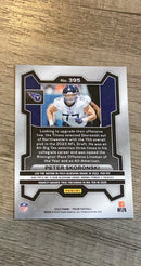 Peter Skoronski 2023 Panini Prizm trading card image rear