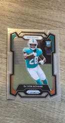 De'Von Achane 2023 Panini Prizm trading card image front