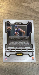 Tyler Scott trading card image rear