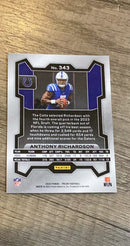 Anthony Richardson trading card image rear