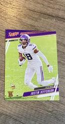 Justin Jefferson trading card IMAGE FRONT