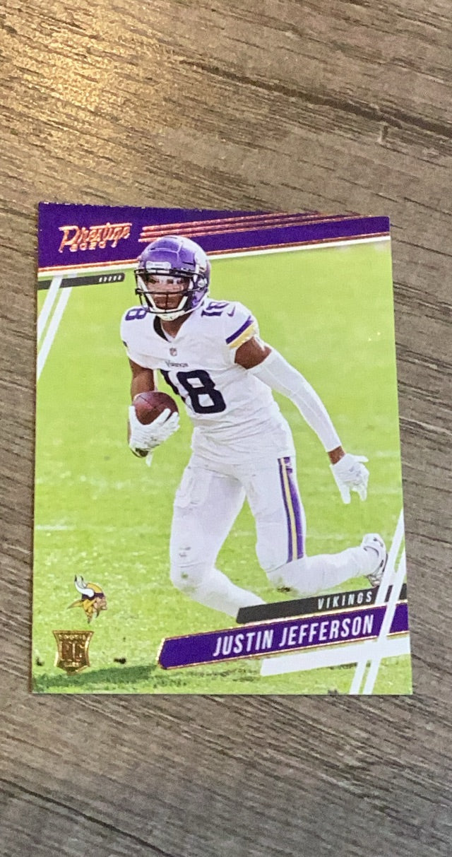 Justin Jefferson trading card IMAGE FRONT