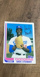 Dave Stewart 1982 Topps 213 trading card image front