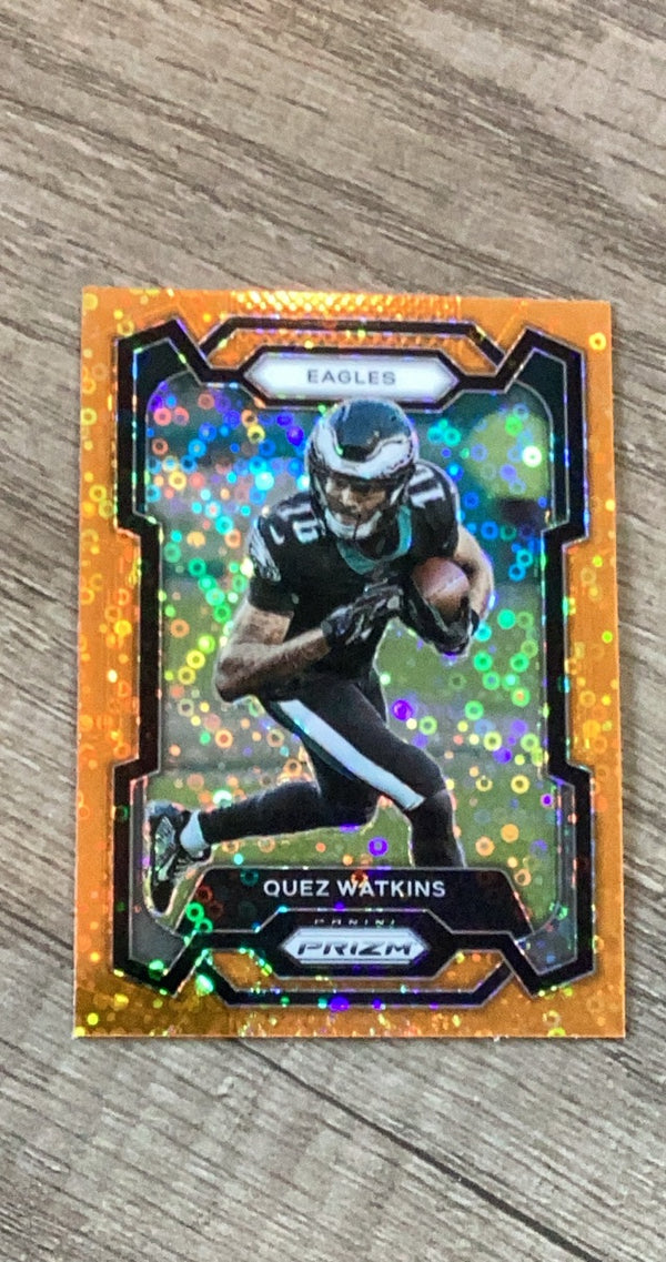 Quez Watkins 2023 Panini Prizm Disco trading card image front