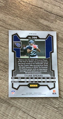 Tyjae Spears 2023 Panini Prizm Disco trading card image rear