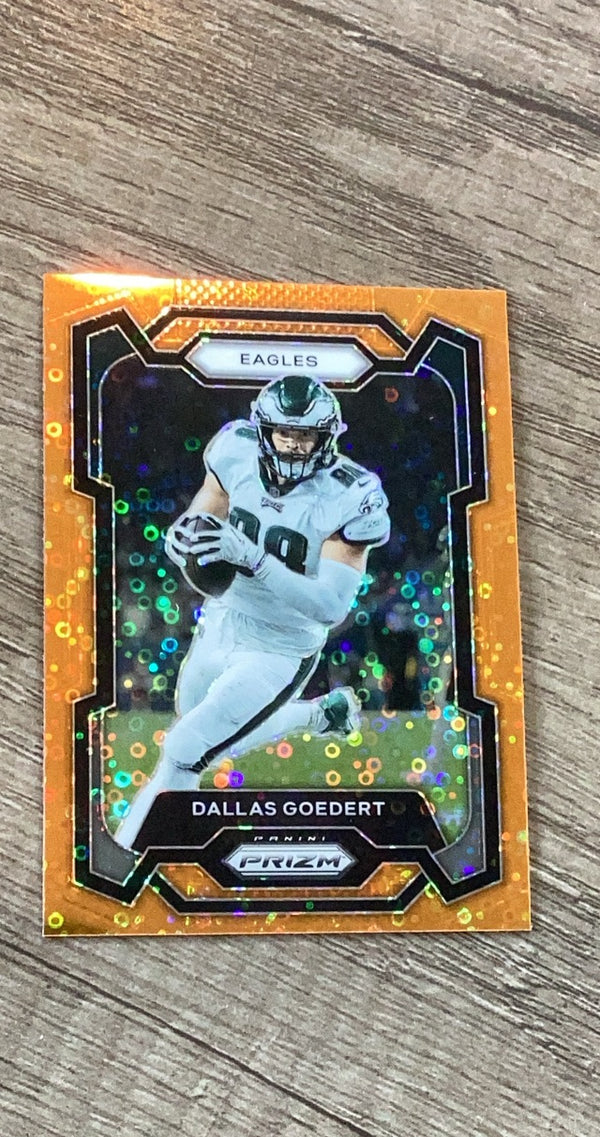 Dallas Goedert 2023 Panini Prizm Disco trading card image front