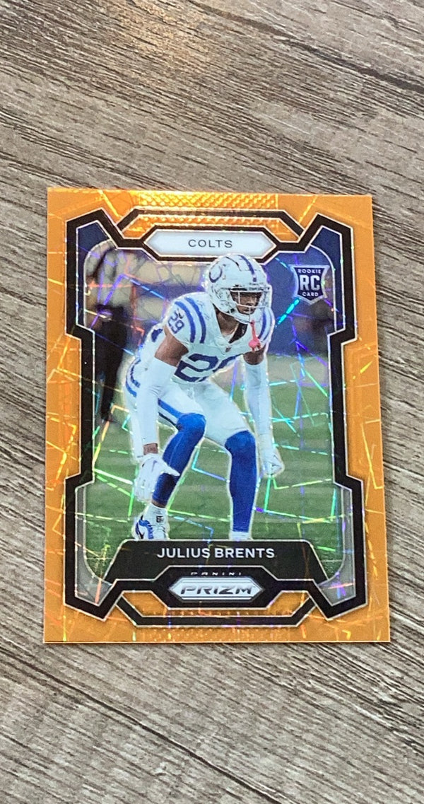 Julius Brents 2023 Panini Prizm Lazer trading card image front